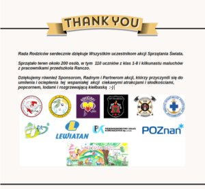 Sprzątanie Świata  – akcja Rady Rodziców SP28