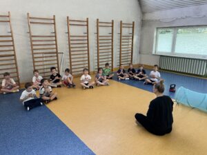 Spotkanie klasy 1c żeglarskiej z fizjoterapeutą