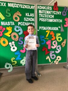 Szymon Napierała z 2A zwycięzcą „Pitagoraska 2025”